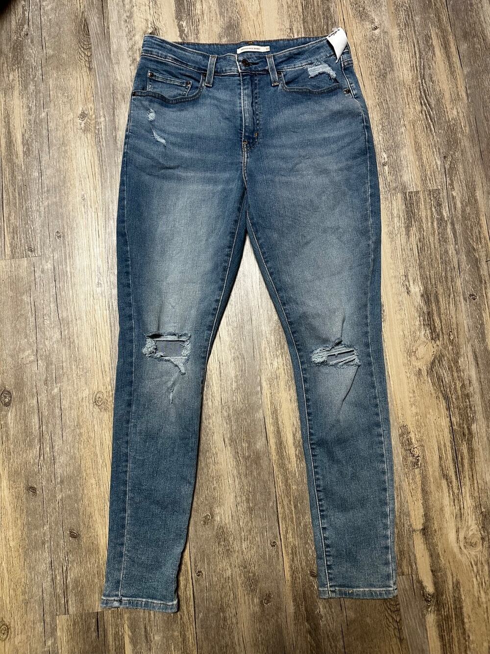 Levi’s 721 High Rise Skinny Denim Jeans Blue Stretch Premium Women's 30x30